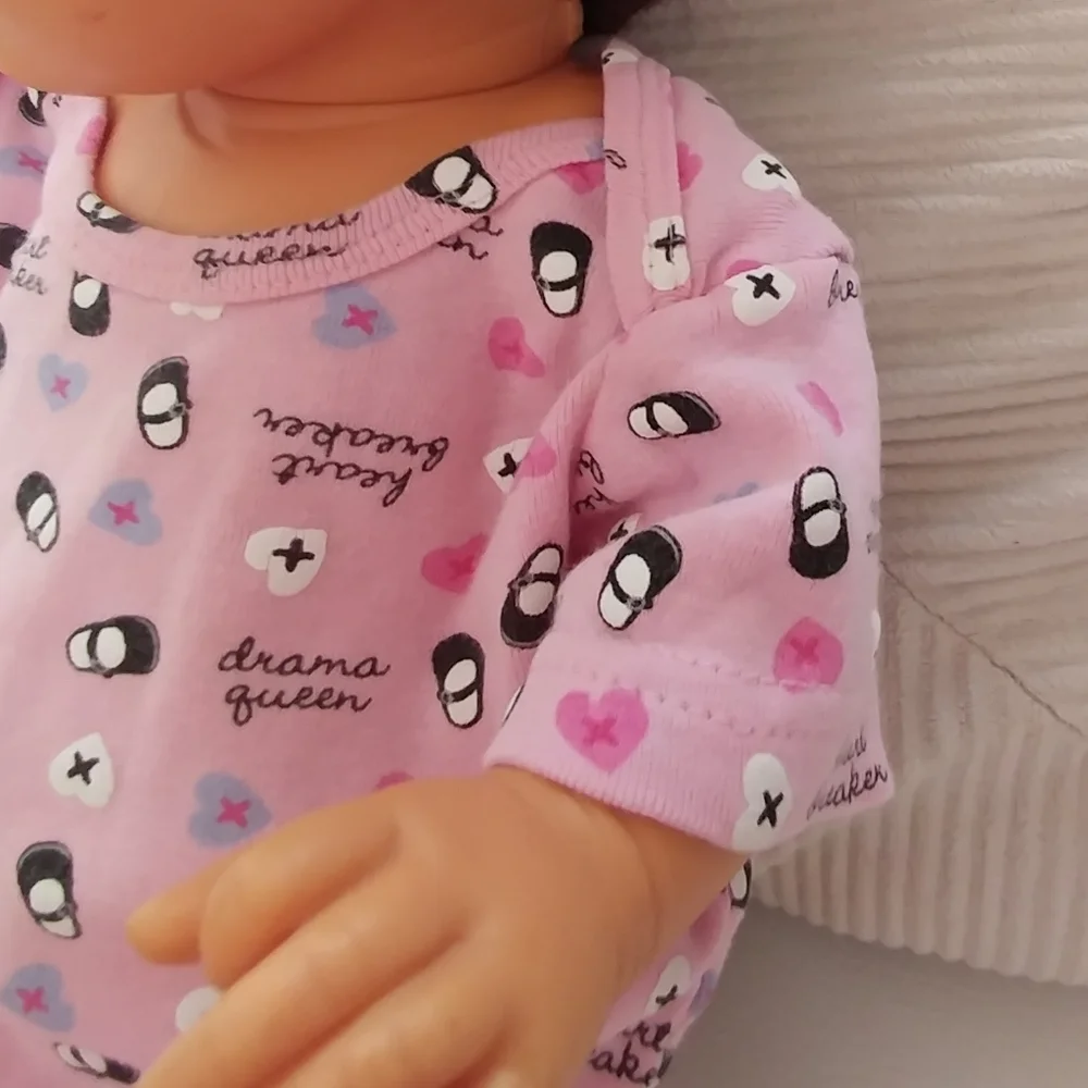 Pink Leopard Gingham Bundle 3-6M Heart Drama Queen Onesie Ruffle Pants Shorts - Picture 4 of 15